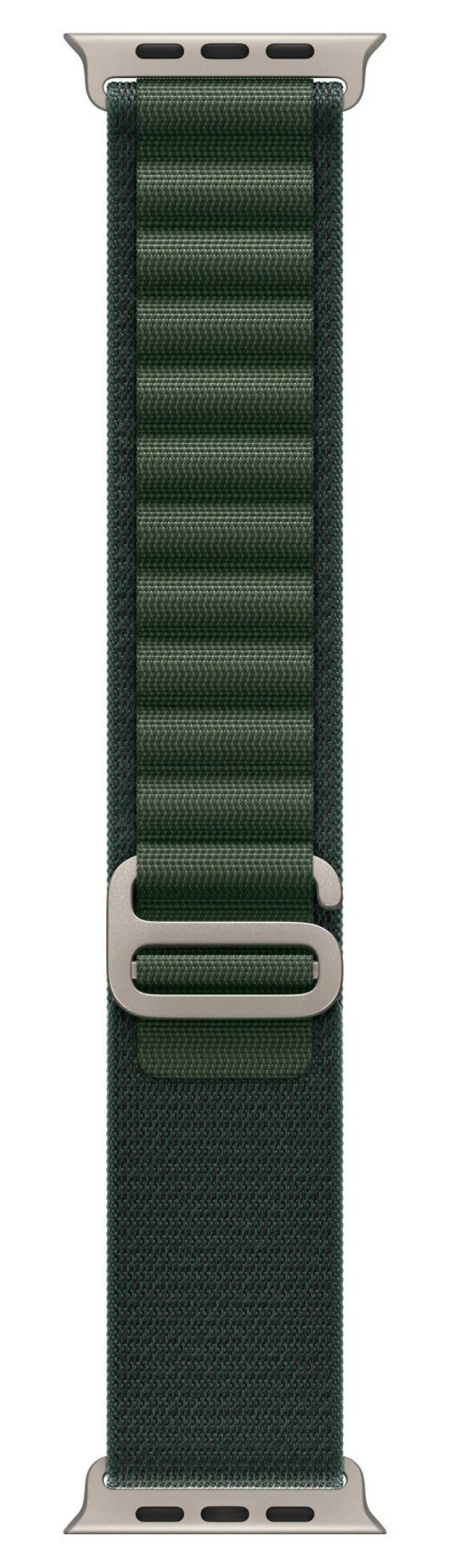 Apple Cinturino Alpine Loop Verde – Robusto, Regolabile, Gancio Titanio