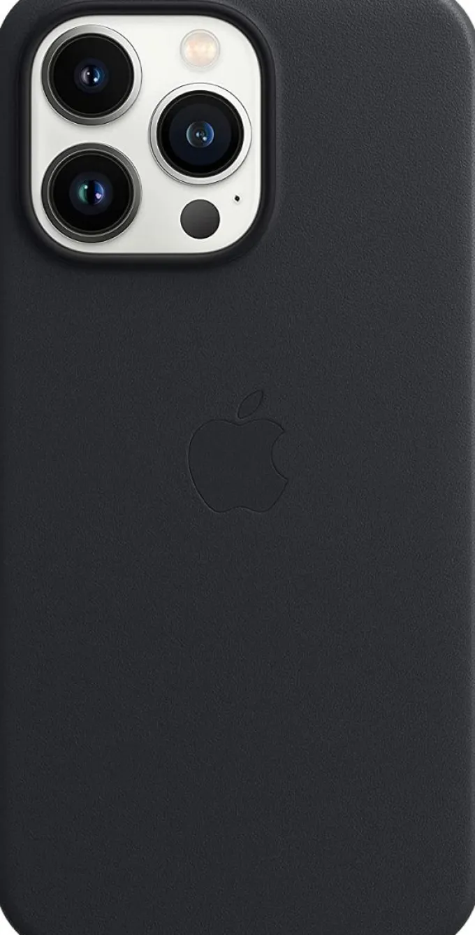 Apple Custodia in pelle iPhone 13 Pro Mezzanotte