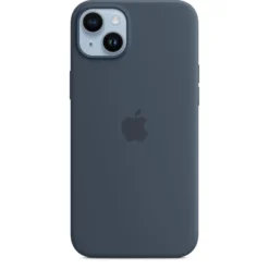 Apple Custodia MagSafe in silicone per iPhone 14 Plus - Blu tempesta