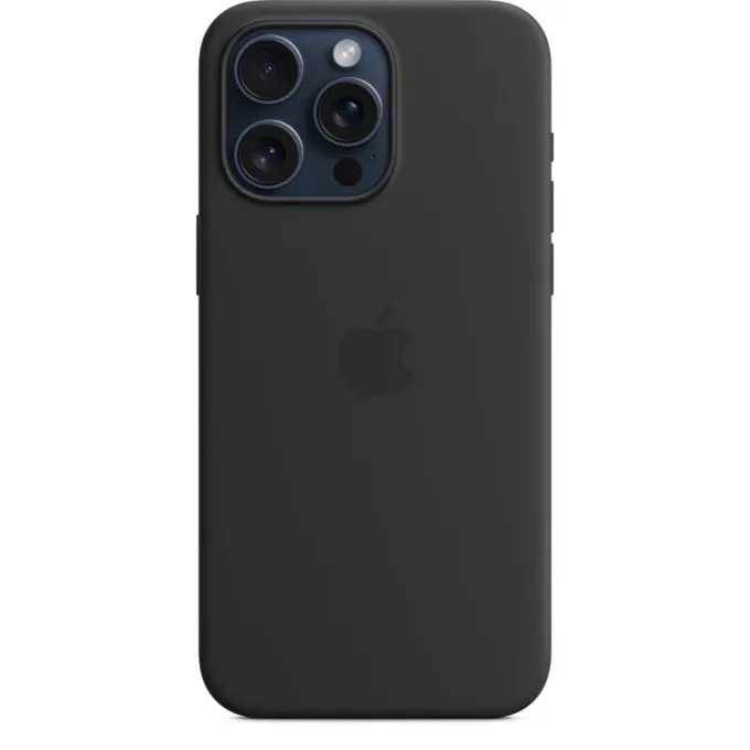 Apple Custodia MagSafe in silicone per iPhone 15 Pro Max - Nero 