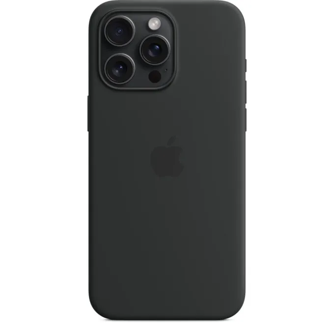 Apple Custodia MagSafe in silicone per iPhone 15 Pro Max - Nero 