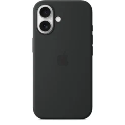 Apple Custodia MagSafe in silicone per iPhone 16 - Nero