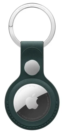 Apple Portachiavi AirTag in tessuto FineWoven - Verde scuro ​​​​​​​