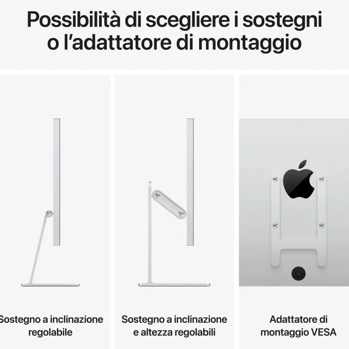 Apple Studio Display 27" 5K Retina con Nano-texture, videocamera 12MP e Thunderbolt 5
