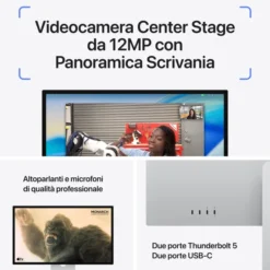 Apple Studio Display - Vetro standard - Sostegno a altezza e inclinazione regolabile MFEW4T/A