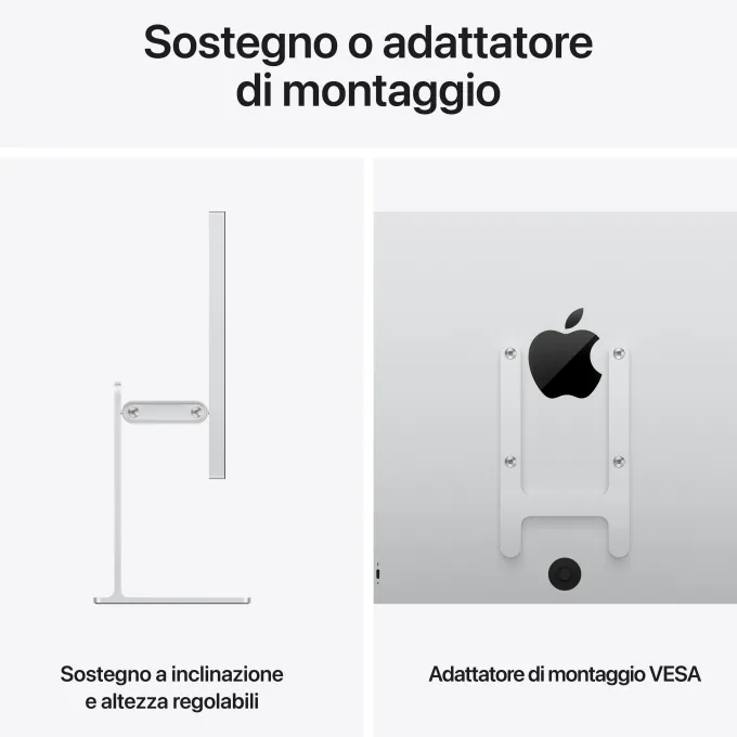 Apple Studio Display XDR - Vetro nanotexture - Sostegno a altezza e inclinazione regolabile MFEP4T/A