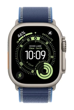 Apple Trail Loop 49mm Blue/Bright Blue M/L – Cinturino Nylon Riflettente per Apple Watch