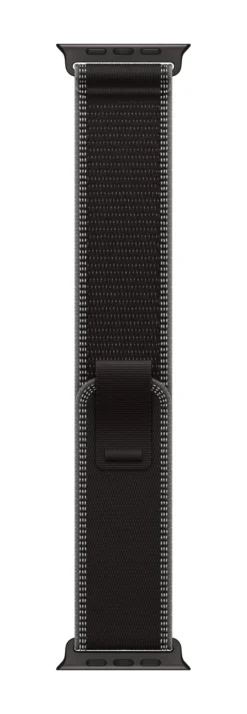 Apple Trail Loop 49mm Nero/Charcoal S/M – Cinturino Nylon Riflettente per Apple Watch