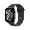 Apple Watch Series 11 GPS, Cassa 42 mm in alluminio Jet Black con Cinturino Sport nero - S/M