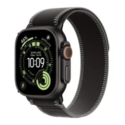 Apple Watch Ultra 3 GPS + Cellular, Cassa 49 mm in titanio nero con Trail Loop nero/cenere - S/M