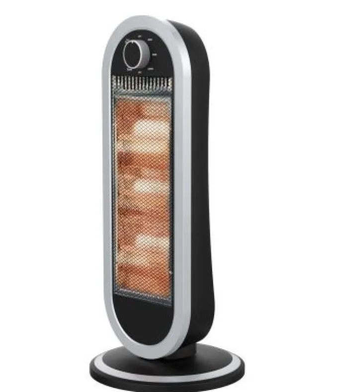 Ardes AR4B01 stufetta elettrica Interno Nero, Argento 900 W Riscaldatore ambiente elettrico a infrarossi
