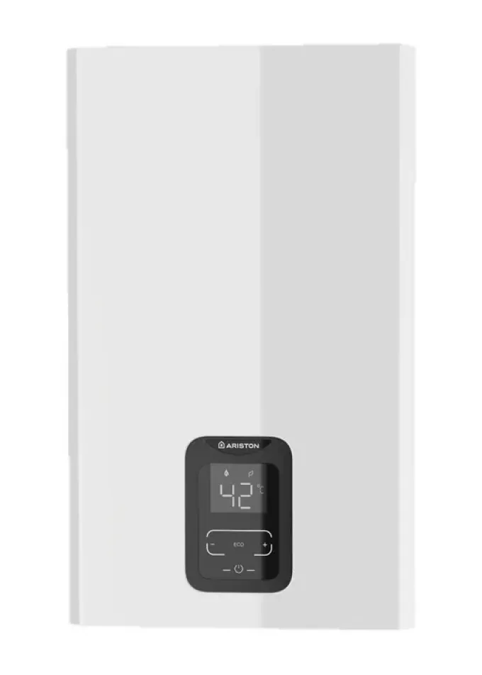 Ariston Next Evo X 16 EU (NG) Scaldabagno Senza serbatoio, Classe Energetica A, 16,5 cm di profondità - Bianco