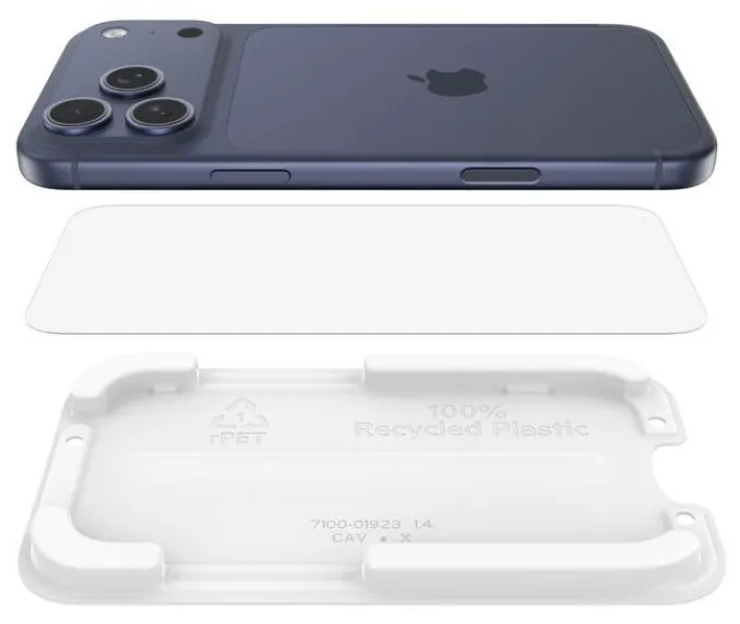 Belkin InvisiGlass proteggi schermo per iPhone 17 Pro Max, trasparente e resistente