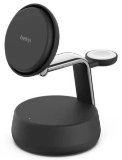 Belkin Qi2 3-in-1 Wireless Charger 25W – Ricarica Rapida per iPhone, Apple Watch e AirPods