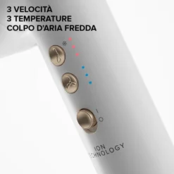 BELLISSIMA IMETEC - ASCIUGACAPELLI GEMINI 1400 Watt, 11918 - Bianco