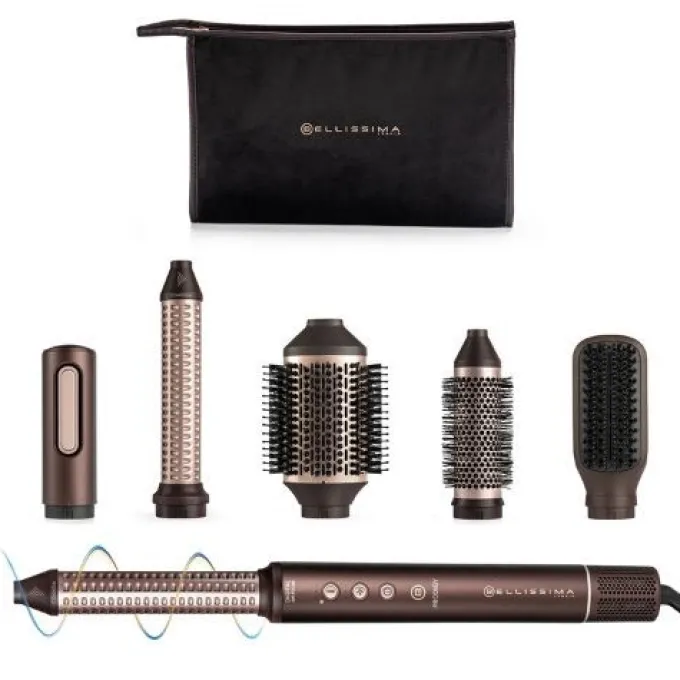 Bellissima Prodigy, Styler, Tecnologia Ion-Ceramic, Controllo del calore, 3 Temperature, 1200 W, 6 accessori