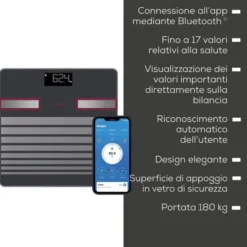 BEURER Bilancia pesapersone BF 451 LIMITED EDITION 2025-Nero e bordeaux
