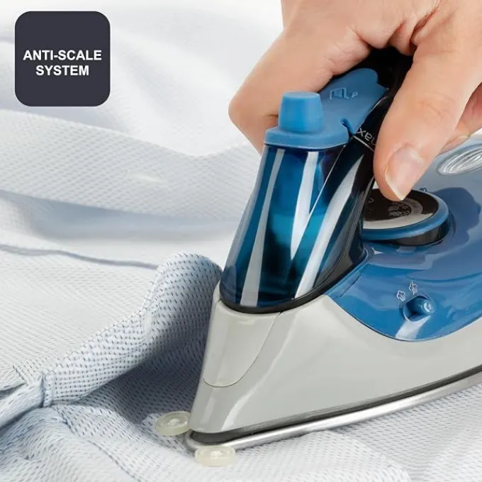 Black & Decker BXIR1000E ferro da stiro Ferro a vapore, Acciaio inossidabile,1000 Watt - Blu e Bianco