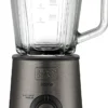 BLACK & DECKER - BXJB800E Frullatore a Bicchiere, 800 Watt, 1,5 Litri, 2 Velocità, Funzione tritaghiaccio, tasto Pulse - Caraffa in vetro
