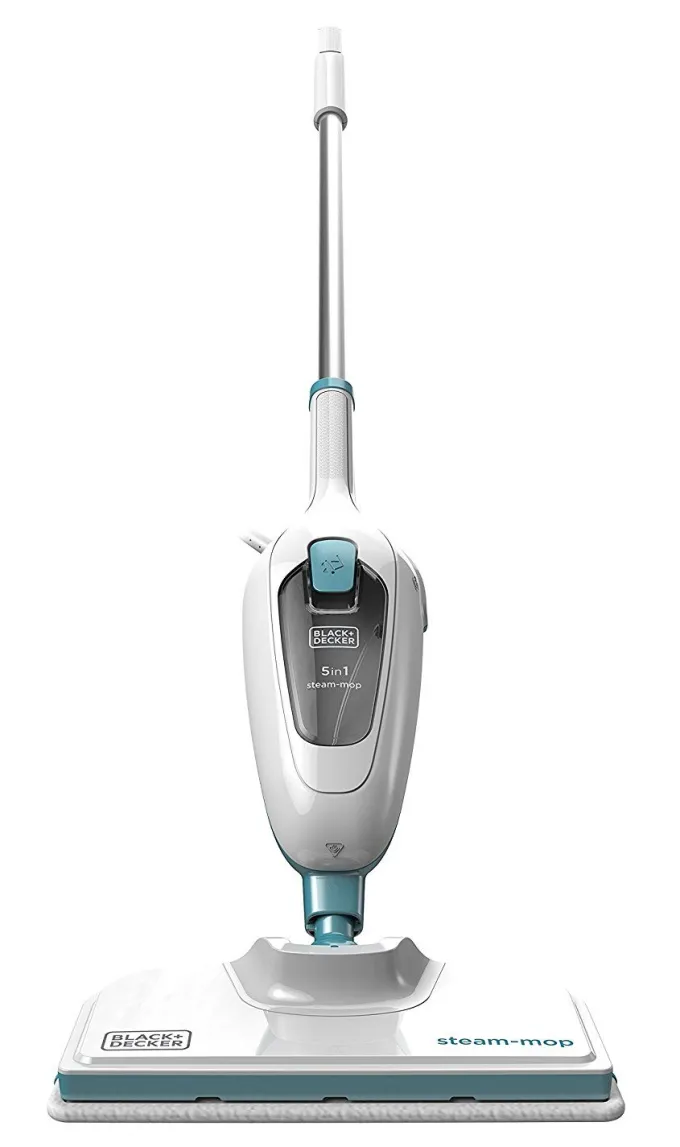 BLACK+DECKER FSMH13E5-QS Lavapavimenti a Vapore Steam-Mop 5in1, Bianco/Blu
