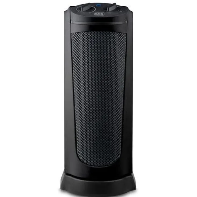 BLACK & DECKER - Termoventilatore Ceramico a Torre Stufa Elettrica Potenza 2000 Watt Termostato - BXSH 2002E