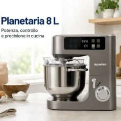 Blunord Planetaria 8 L BLUNORD BLUP4975 DELUXE 2100W con Bilancia Integrata