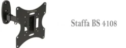 Blunord 4108 - Staffa per Tv da 19" a 40" , Vesa 100*100/200*200, Singolo snodo