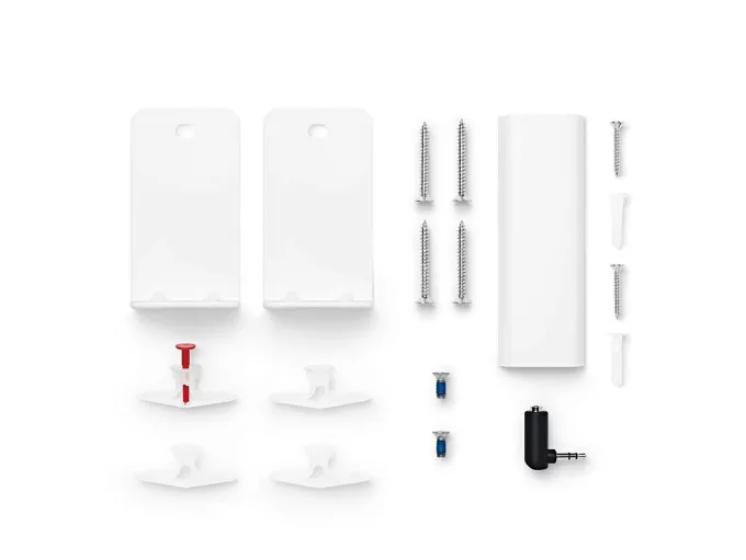 Bose Soundbar Staffa da Parete in Acciaio, Bianco - Progettata per Soundbar 300/500/700