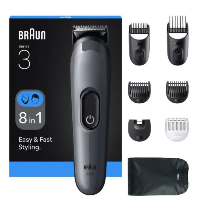 Braun AIO3540 tagliacapelli Nero, Grigio 14 Nichel-Metallo Idruro