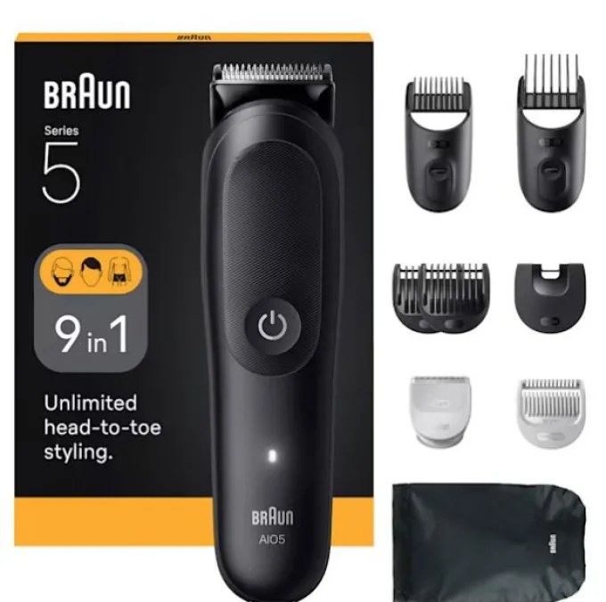 Braun AIO5540 tagliacapelli Nero 14 Ioni di Litio