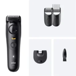 Braun BeardTrimmer 9 BT5520 regolabarba Batteria 40 2 cm Bagnato e secco Nero
