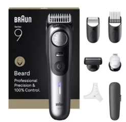 Braun BeardTrimmer 9 BT9520 regolabarba Batteria 52 2cm Nero e Grigio