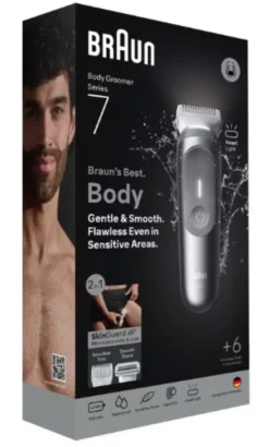 Braun Series 7 BG7550 rasoio elettrico regolabarba, SmartLight - grigio