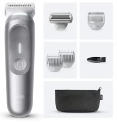 Braun Series 7 BG7550 rasoio elettrico regolabarba, SmartLight - grigio