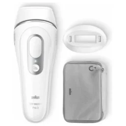 Braun Silk·expert Pro 3 Epilatore Luce Pulsata Con Custodia, Rasoio Uomo Gillette, 2 Testine