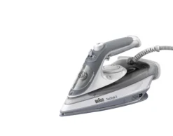 Braun TexStyle 5 SI 5078 GY Ferro da stiro EloxalPlus soleplate 2800 W Grigio, Bianco