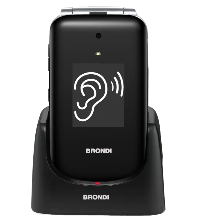 Brondi Amico Supervoice 2.8" Nero Telefono per anziani