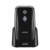 BRONDI - Cellulare AMICO SICURO PLUS - BLACK METAL - Bluetooth 2.1 - Con fotocamera digitale integrata - Con Lettore MP3 - Con vibrazione