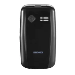 BRONDI - Cellulare AMICO SICURO PLUS - BLACK METAL - Bluetooth 2.1 - Con fotocamera digitale integrata - Con Lettore MP3 - Con vibrazione