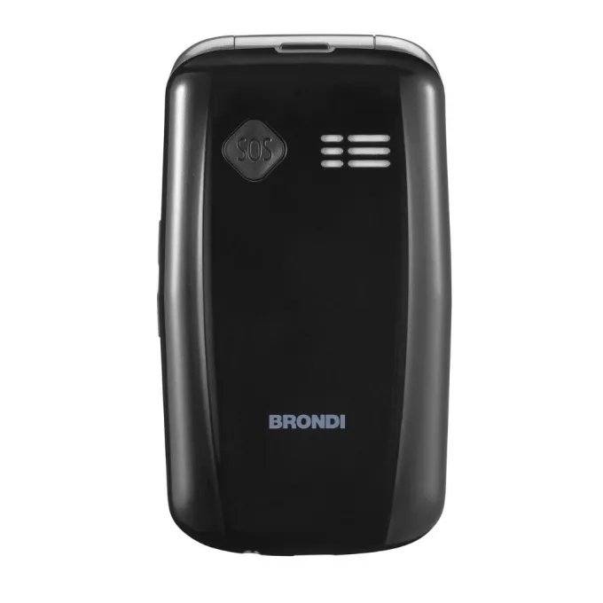 BRONDI - Cellulare AMICO SICURO PLUS - BLACK METAL - Bluetooth 2.1 - Con fotocamera digitale integrata - Con Lettore MP3 - Con vibrazione