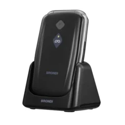 BRONDI - Cellulare AMICO SICURO PLUS - BLACK METAL - Bluetooth 2.1 - Con fotocamera digitale integrata - Con Lettore MP3 - Con vibrazione