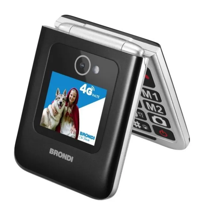 Brondi Cellulare Amico Tuo 4g-black Metal