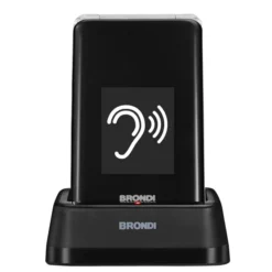 Brondi 10282060 cellulare 7,11 cm (2.8'') 119 g Nero, Argento Telefono per anziani