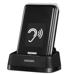 Brondi 10282060 cellulare 7,11 cm (2.8'') 119 g Nero, Argento Telefono per anziani