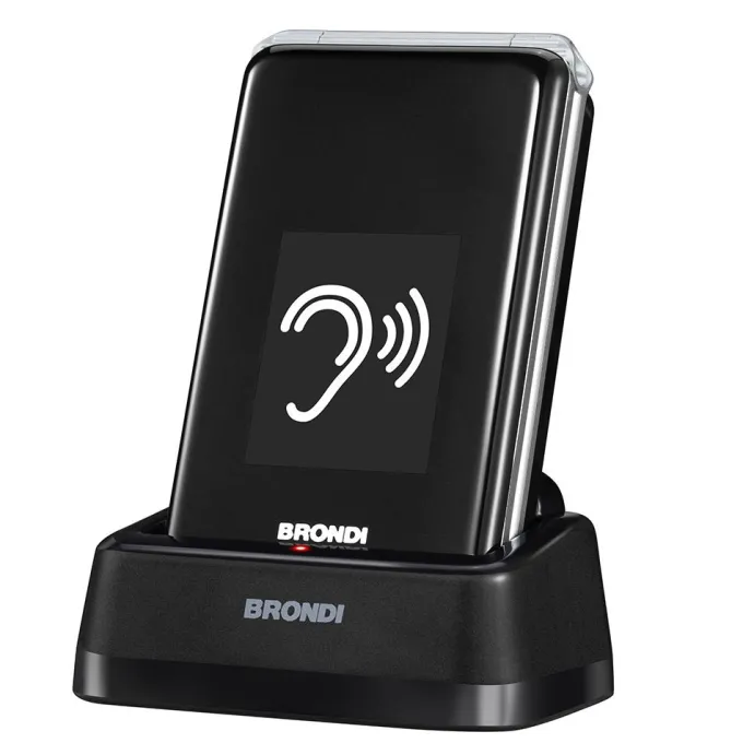 Brondi 10282060 cellulare 7,11 cm (2.8'') 119 g Nero, Argento Telefono per anziani