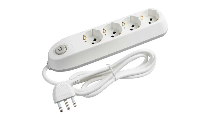 bticino Poker prolunghe e multiple 1,5 m 4 presa(e) AC Interno - Bianco