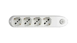 bticino Poker prolunghe e multiple 1,5 m 4 presa(e) AC Interno - Bianco