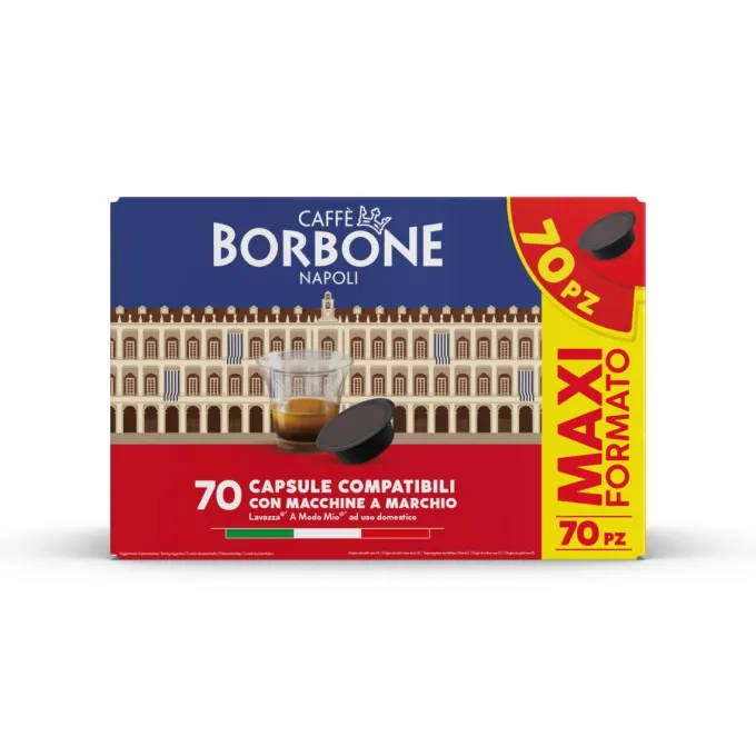 CAFFE BORBONE - A Modo Mio Miscela Nobile 70pz capsule, compatibili con macchinette da caffè Lavazza
