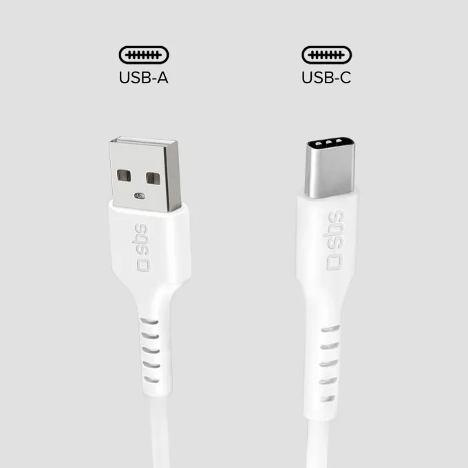 Cavo USB-A a USB-C 1m SBS – Ricarica e trasferimento dati veloce, antigroviglio