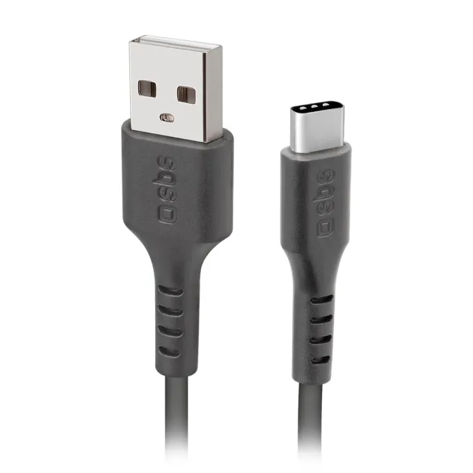 Cavo USB A a USB C SBS TECABLETC220K 2m Nero – Trasferimento veloce e praticità